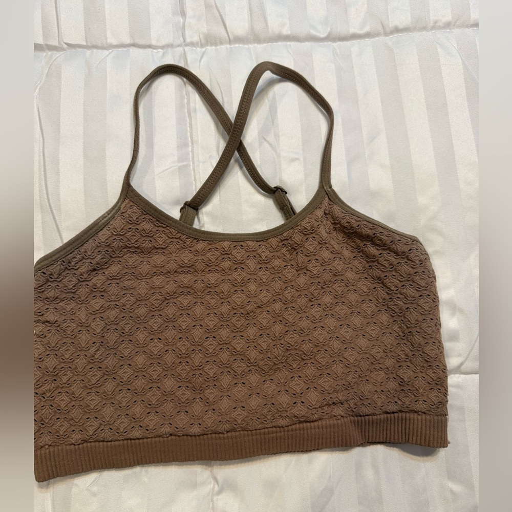 Colsie Brown Lace Bandeau